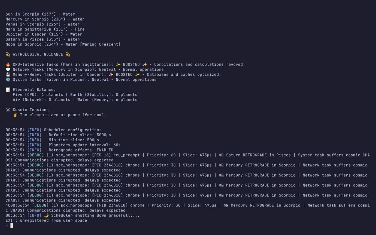 Dev creates astrology-powered CPU scheduler for Linux