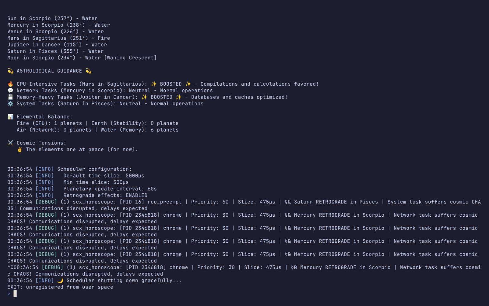 Dev creates astrology-powered CPU scheduler for Linux