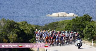 Sardinia offers rugged terrain that will shake up stage 2 of the Giro d'Italia