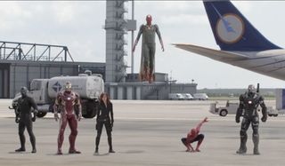 team iron man in captain america: civil war