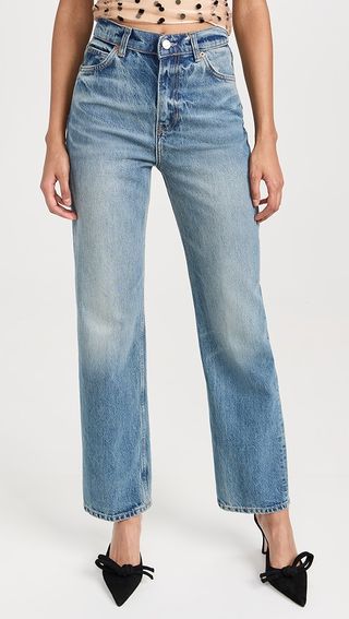 Reformation Abby High Rise Straight Jeans