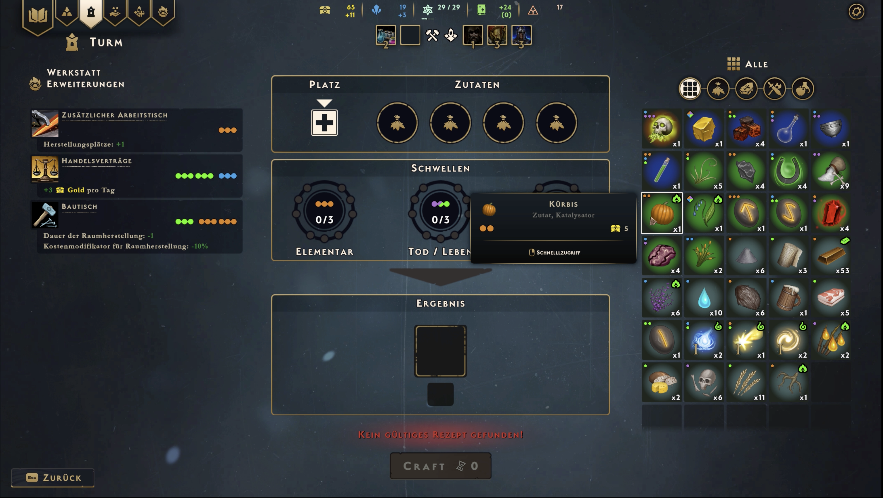 Spellforce CoE Craftingsystem