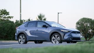 Side view of the 2024 Subaru Solterra Touring.