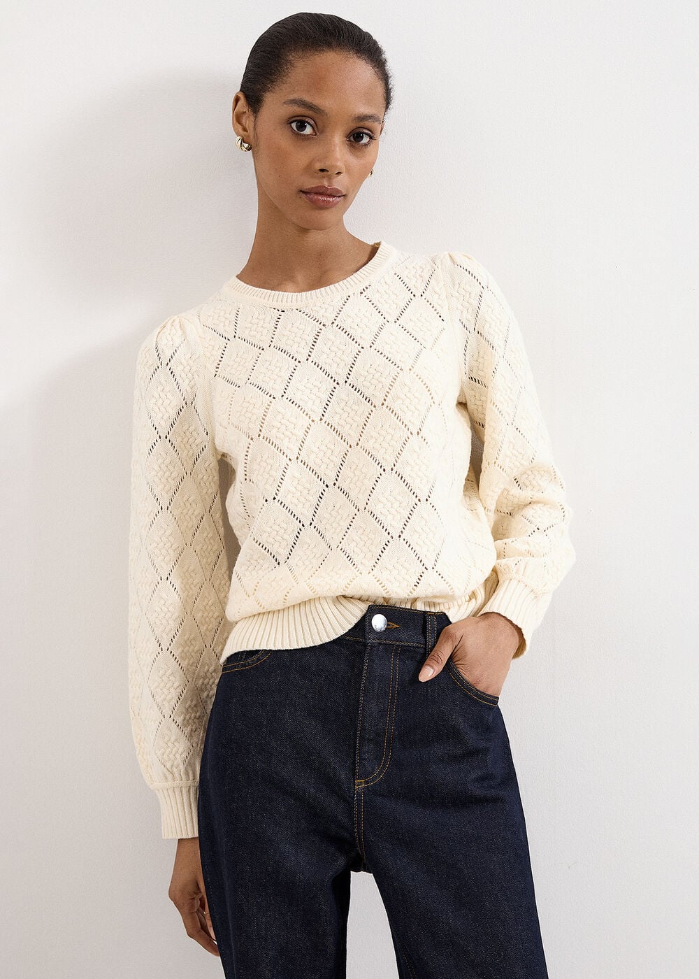 Fern Pointelle Jumper