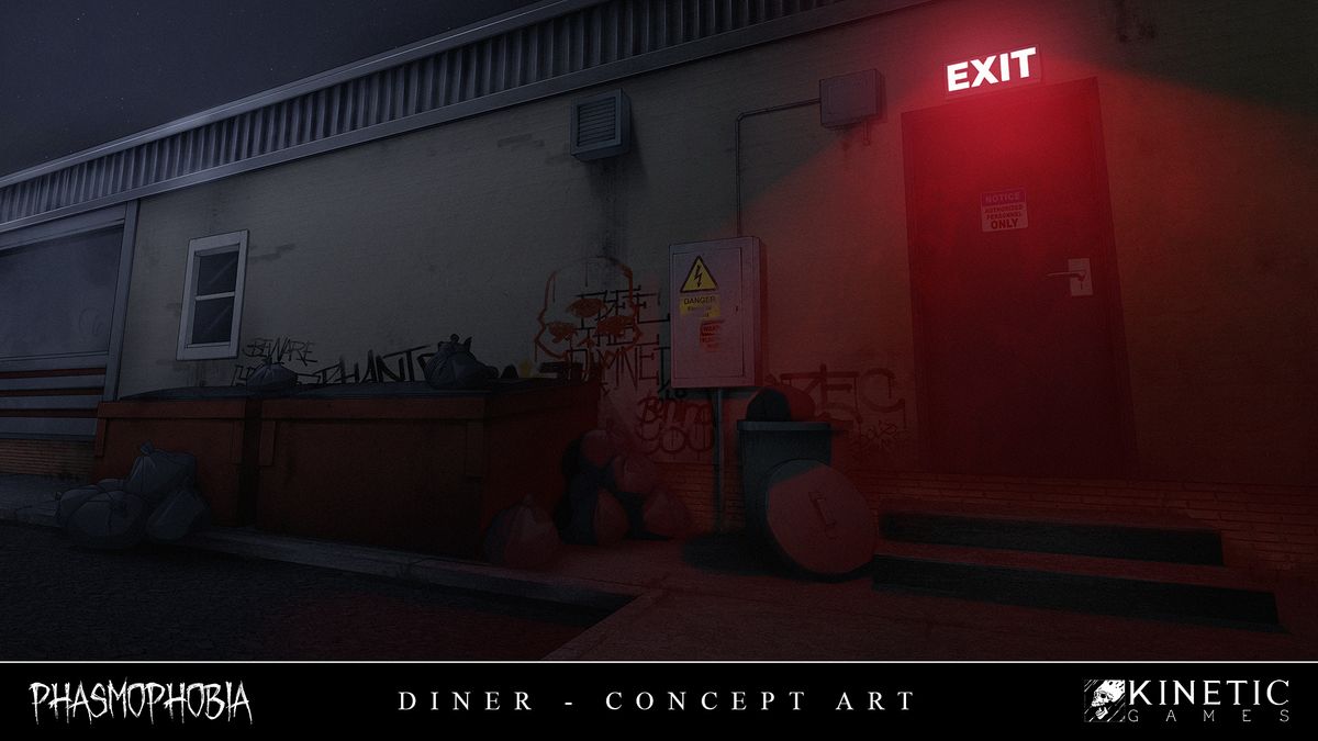 The new Phasmophobia map, Nell's Diner