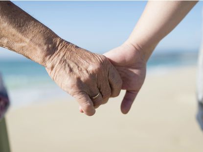 grandma holding hands