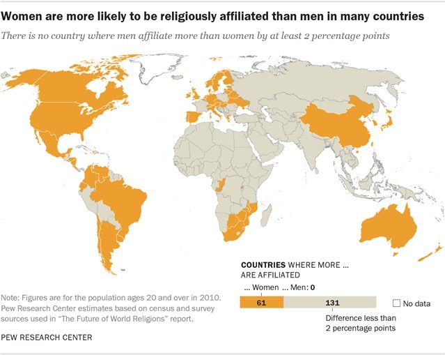 religious affiliation map