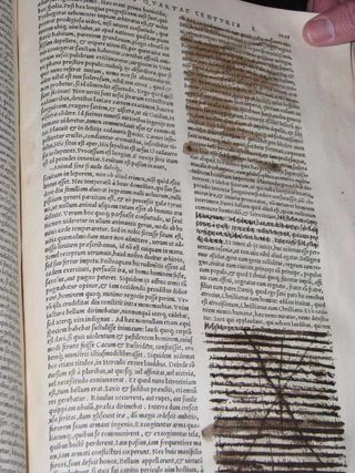 Two 16th-century books by Erasmus, showing two different kinds of censorship.