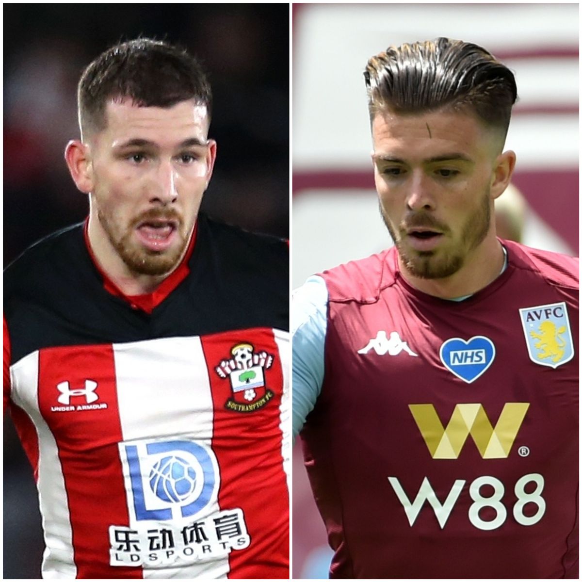 Pierre-Emile Hojbjerg and Jack Grealish