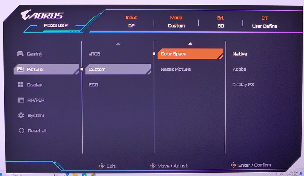 Gigabyte Aorus FO32U2P