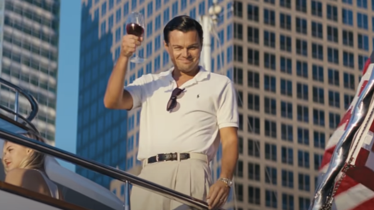 Leonardo DiCaprio in The Wolf of Wall Street