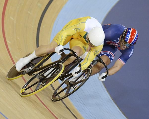 Shane Perkins (Australia) had too much speed for Jimmy Watkins (USA)