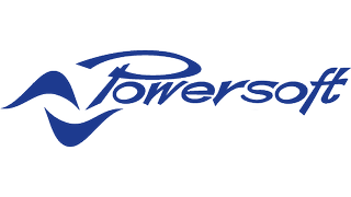 The Powersoft logo in blue.