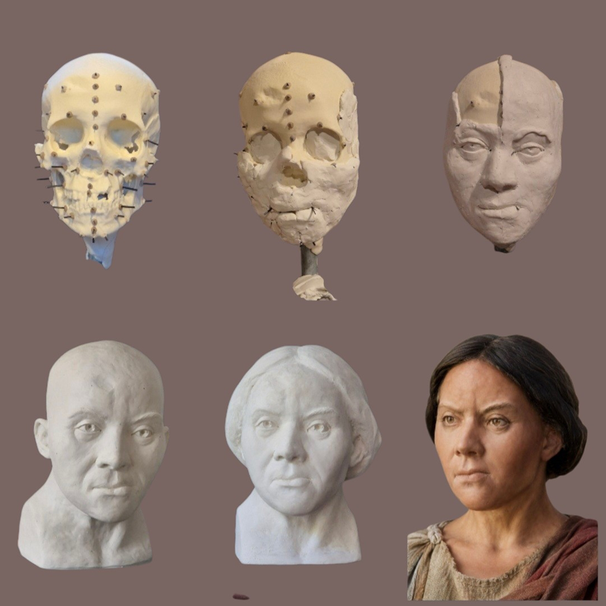 A series of images from the exhibit