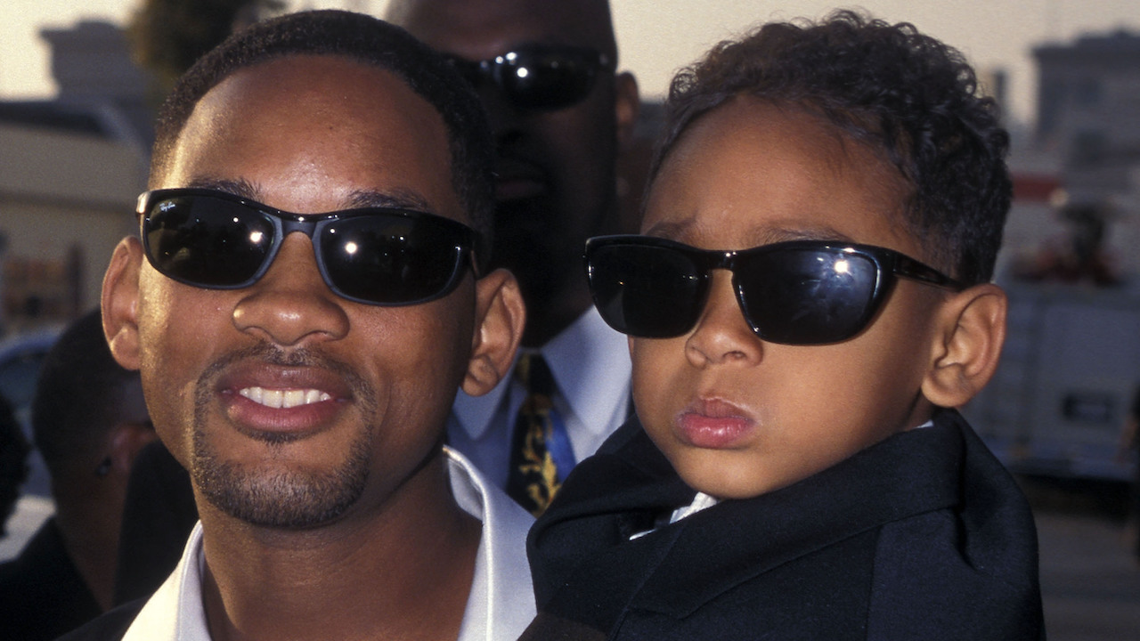 HOLLYWOOD - JUNE 25: Actor Will Smith and son Trey Smith attend the "Men in Black" Hollywood Premiere on June 25, 1997 at Pacific's Cinerama Dome in Hollywood, California.