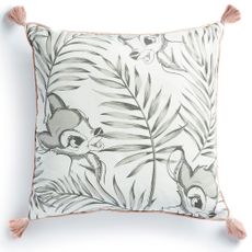white bambi design cushion