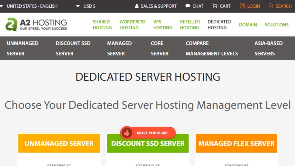 A2 Hosting dedicated servers
