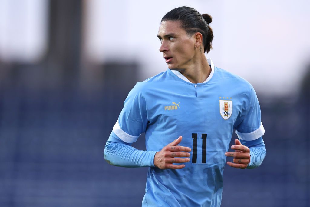 Darwin Nunez of Uruguay during the International Friendly match between Iran and Uruguay at NV Arena on September 23, 2022 in St. Poelten, Austria.