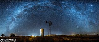 Milky Way Over Old Windmill by Sean Parker