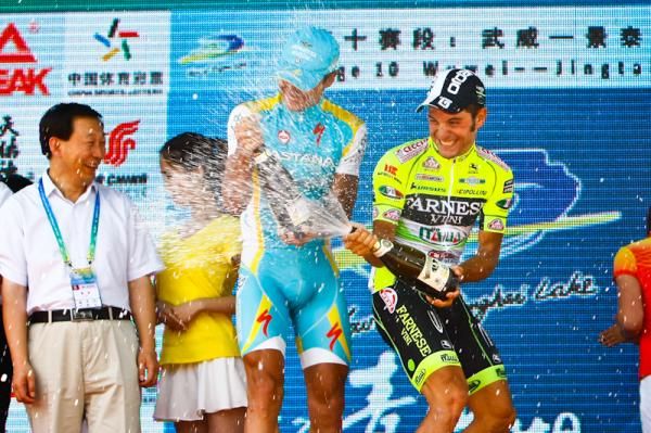 Andrea Guradini at the podium