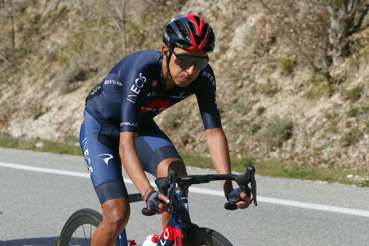Tirreno Adriatico 2021 - 56th Edition - 4th stage Terni - Prati di Tivo 148km - 13/03/2021 - Egan Bernal (COL - Ineos Grenadiers) - photo Luca Bettini/BettiniPhoto&Acirc;&copy;2021