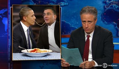 Jon Stewart thinks Jon Gruber's 'dickish comments' are the GOP's best shot at finally sinking ObamaCare