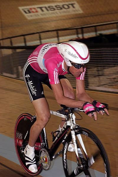 Michael Barry on the velodrome