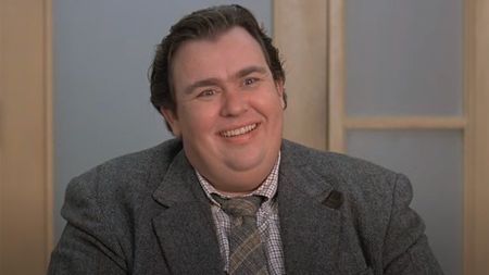 John Candy staring at a mole and his eyes go big in a screenshot from Universal Pictures' Uncle Buck.