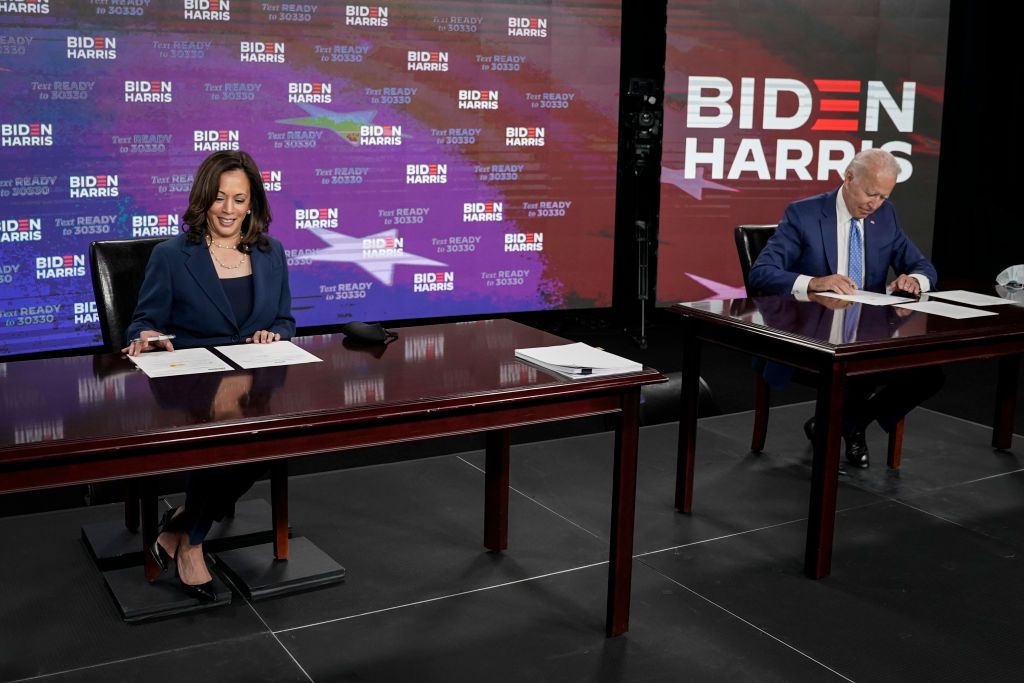 Kamala Harris and Joe Biden.