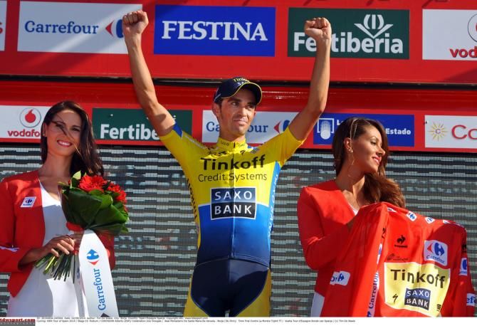 Alberto Contador (Tinkoff-Saxo) collects another jersey for the wardrobe