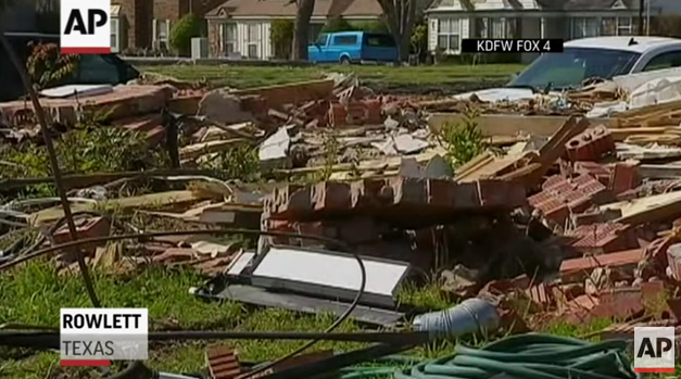 The demolished house.