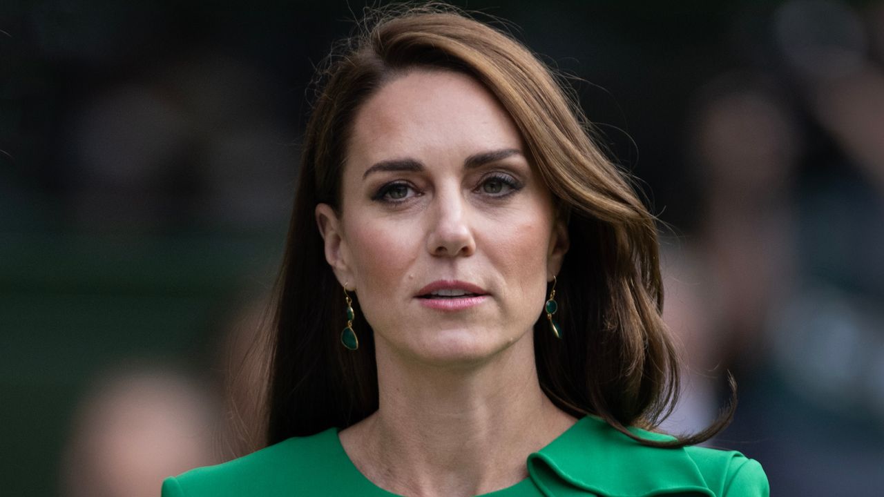 Kate Middleton seems to be phasing out one hairstyle. Seen here is the Princess of Wales at the Wimbledon men&#039;s singles final 