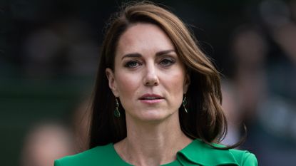 Kate Middleton seems to be phasing out one hairstyle. Seen here is the Princess of Wales at the Wimbledon men's singles final 