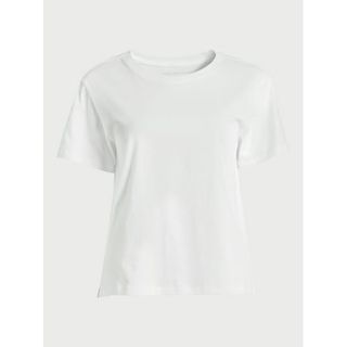 Free Assembly Women's Crop Box Tee With Short Sleeves, Sizes Xs-Xxl