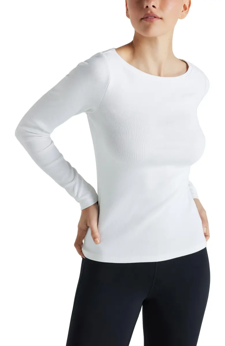 Serene Rib Long Sleeve Top