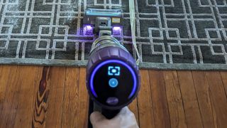 Shark PowerDetect Cordless vacuum cleaner with illuminated ring to indicate dirt levels