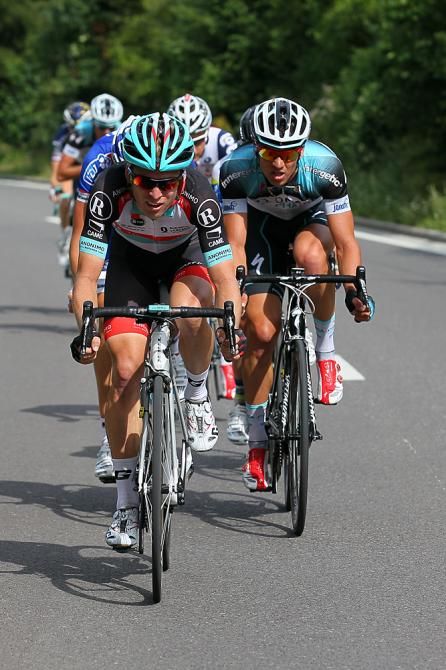 Jan Bakelants (RadioShack) drives the breakaway