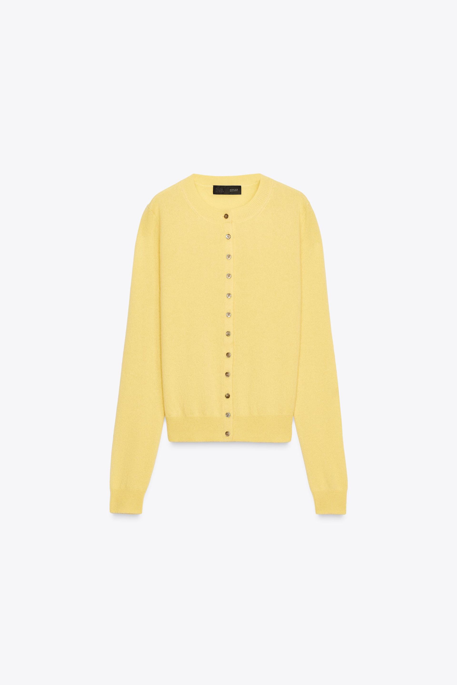 100% Cashmere Button Cardigan