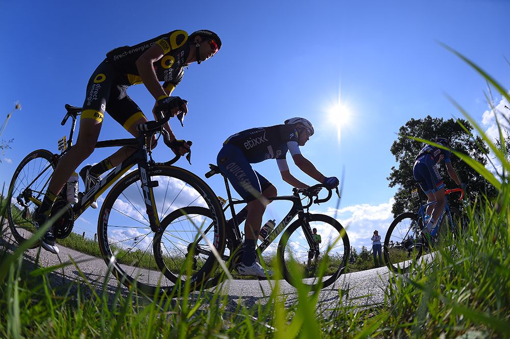 The breakaway on stage 4 of the Criterium du Dauphine