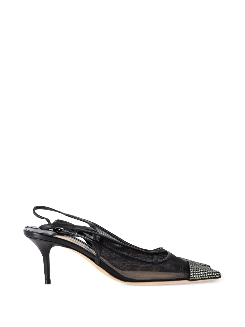 Jimmy Choo Pre-Owned Anika Embellished Slingback Pumps | 35.5