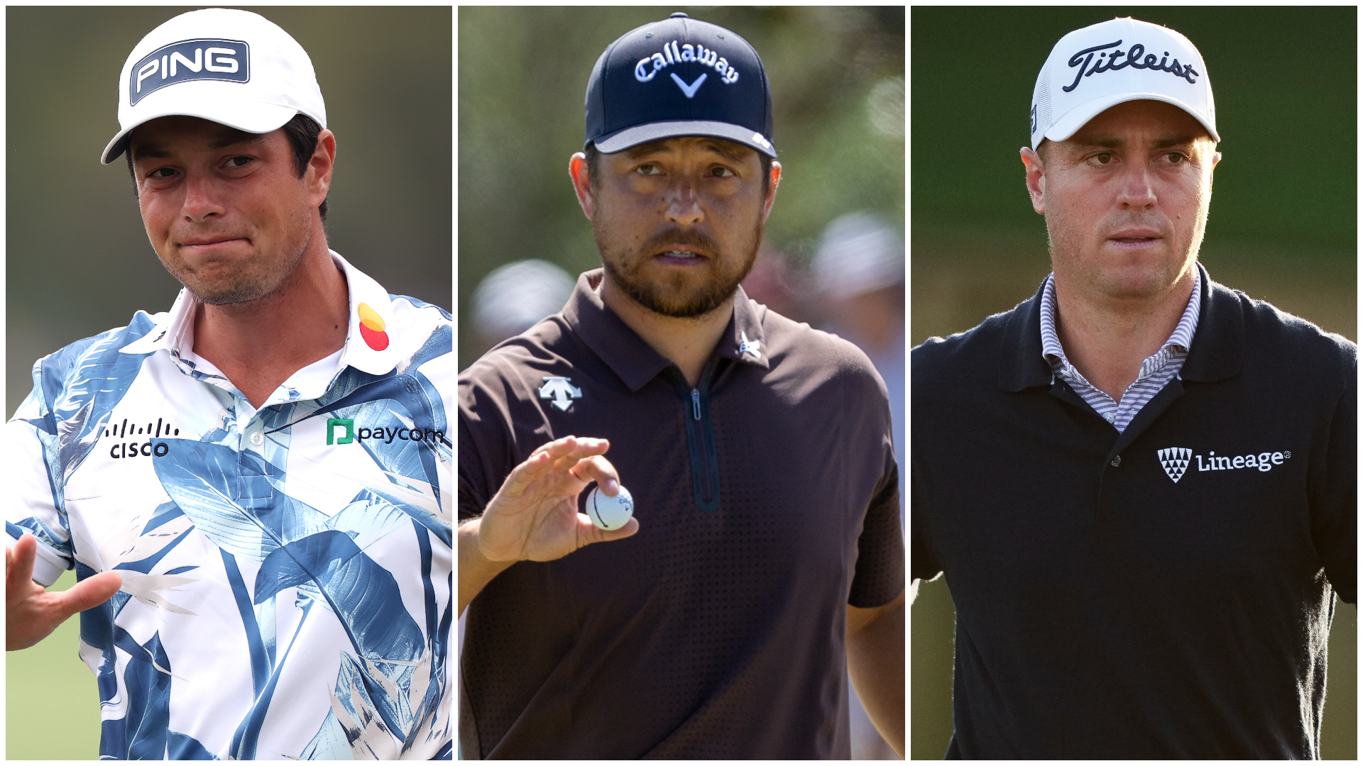 Viktor Hovland, Xander Schauffele and Justin Thomas