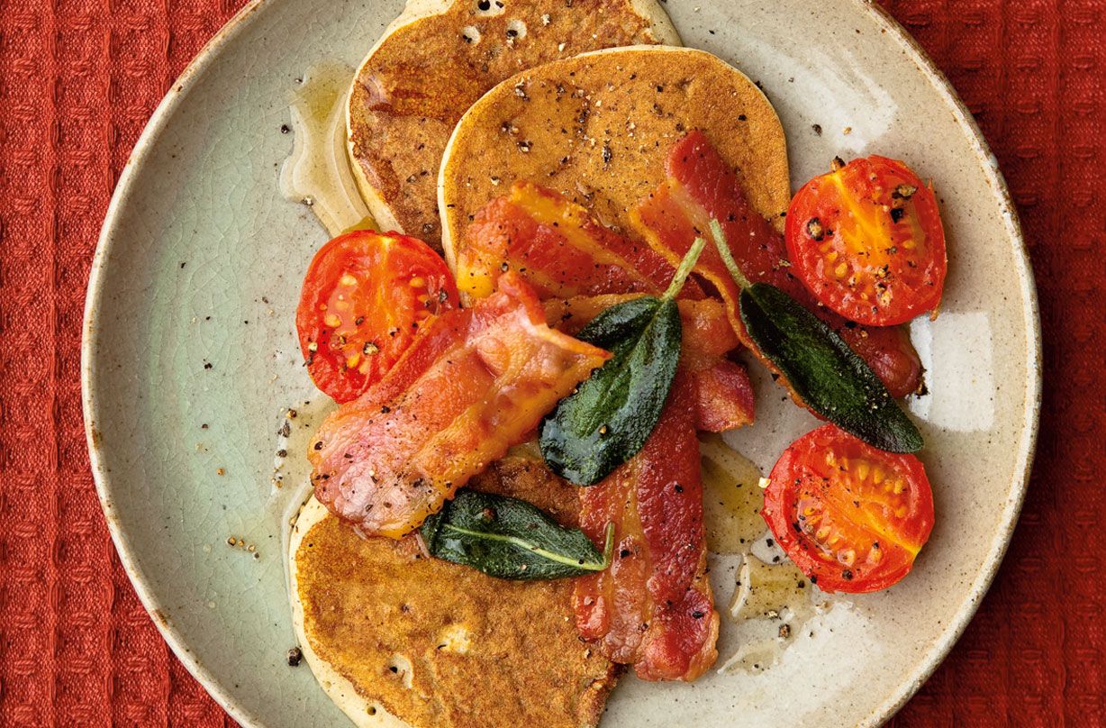 Buckwheat and buttermilk pancakes