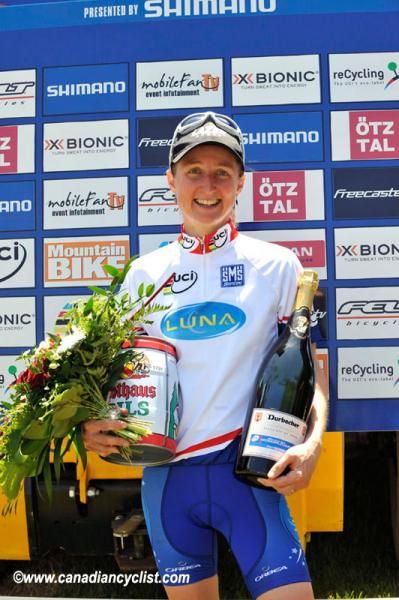 Catharine Pendrel, new World Cup leader.