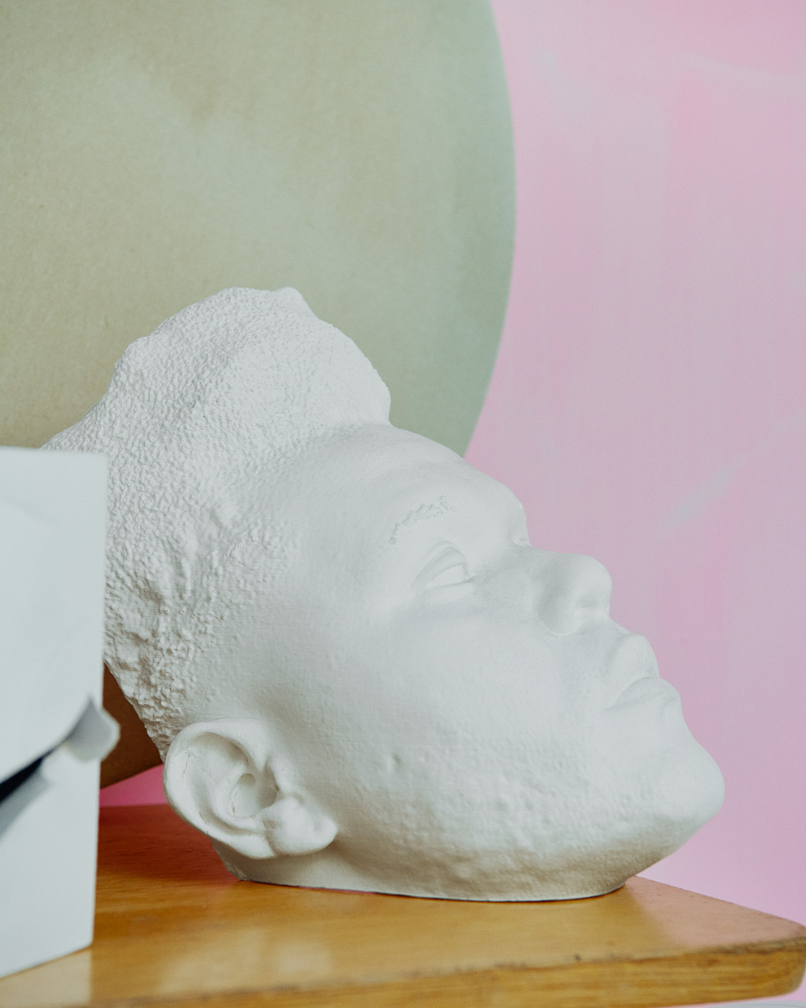 Designs and prototypes in Es Devlin's studio