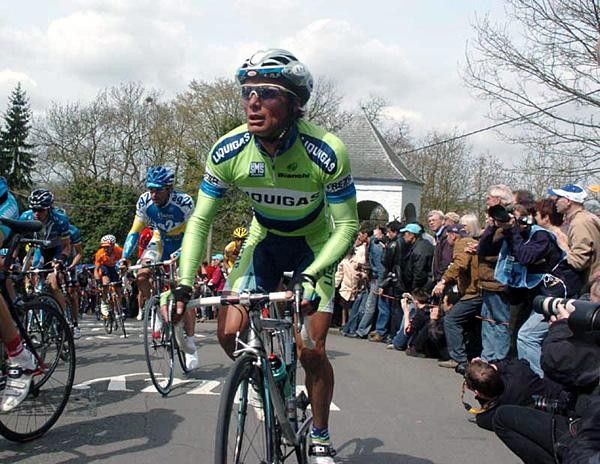 Danilo Di Luca (Liquigas) looks up ahead