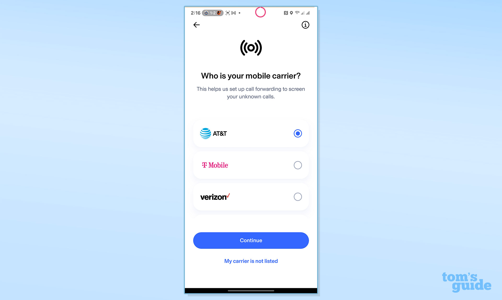 Screenshot of the Aura Identity Theft Protection app
