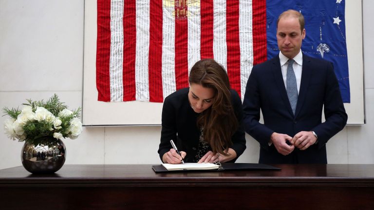 Prince William and Kate Middleton Visit U.S. Embassy Following Orlando Shooting