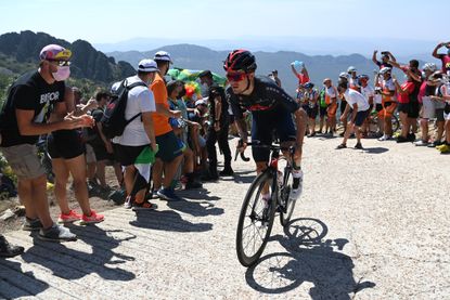 Tom Pidcock in the breakaway at the Vuelta a España 2021 