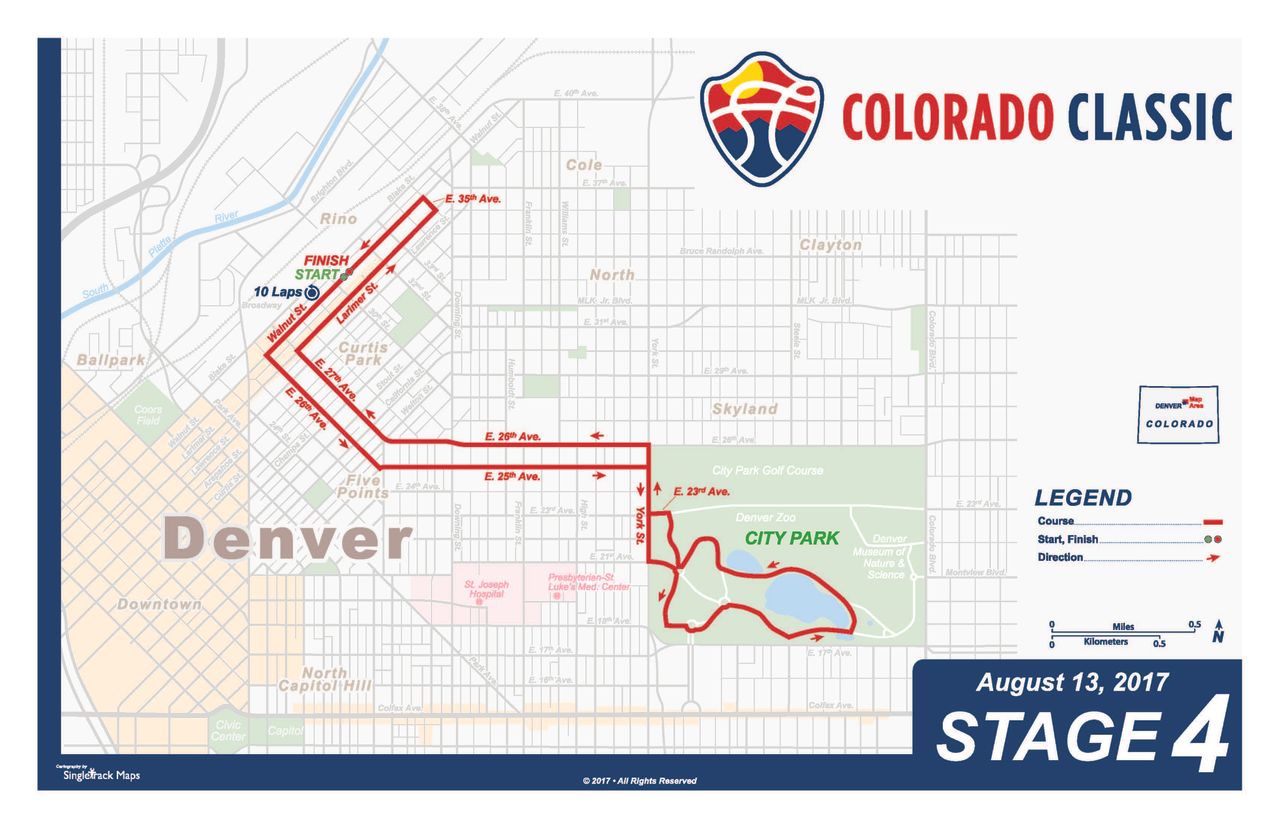 Colorado Classic men's race stage 4 map