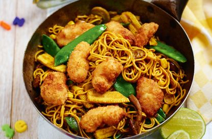 Singapore noodles, low calorie meals